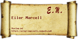 Eiler Marcell névjegykártya